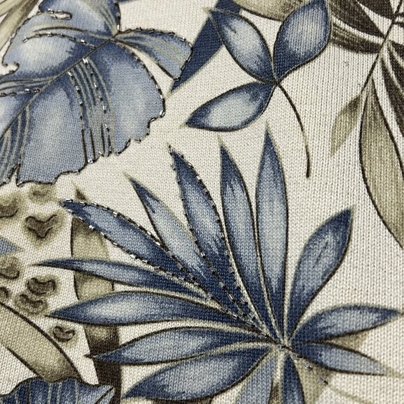 Alfred Dunner Women’s Vintage Knit Sweater Beaded Size 2X Floral Short Sleeves - Picture 5 of 8